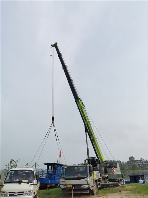 昌黎县桥梁建设吊装案例